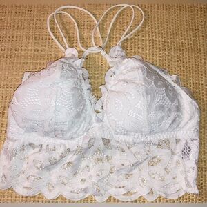Love Tree White Lace Bralette